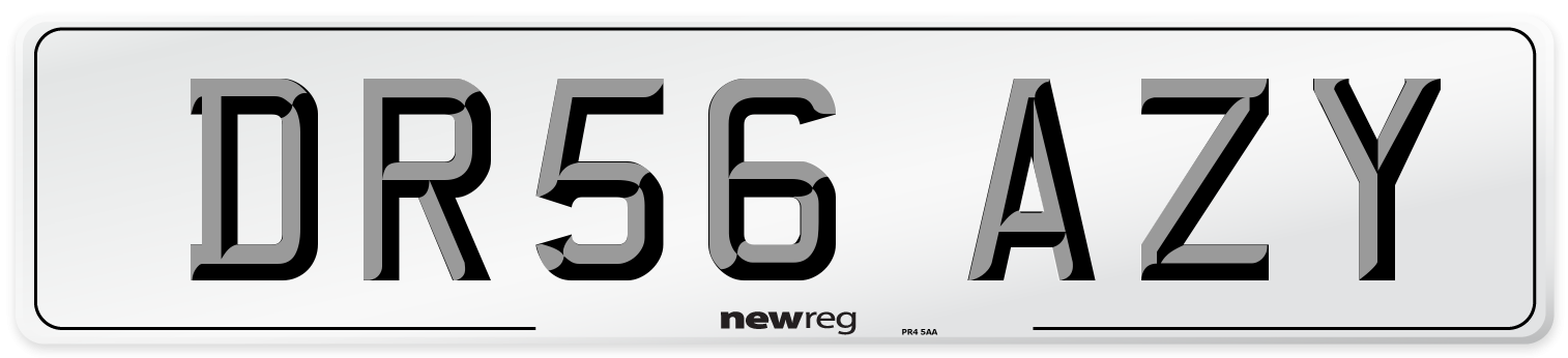 DR56 AZY Number Plate from New Reg